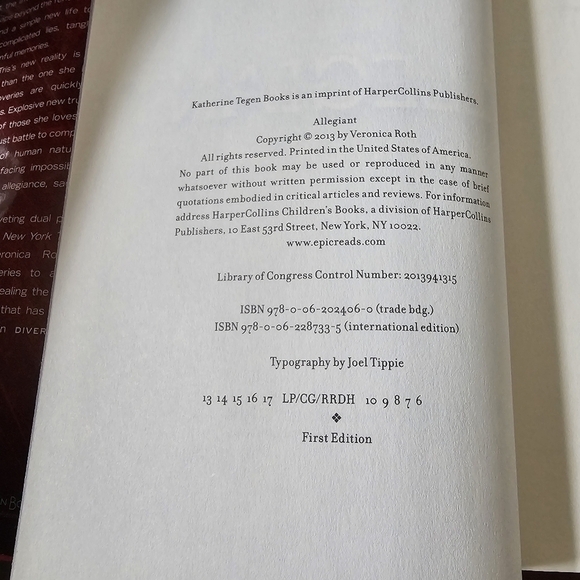 Allegiant (Divergent Series, 3) By Veronica Roth, Hardcover, Pre-owned - Picture 4 of 5